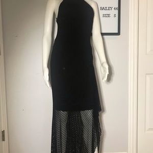 Bailey 44 Black Hi-Lo Razorback Dress Small